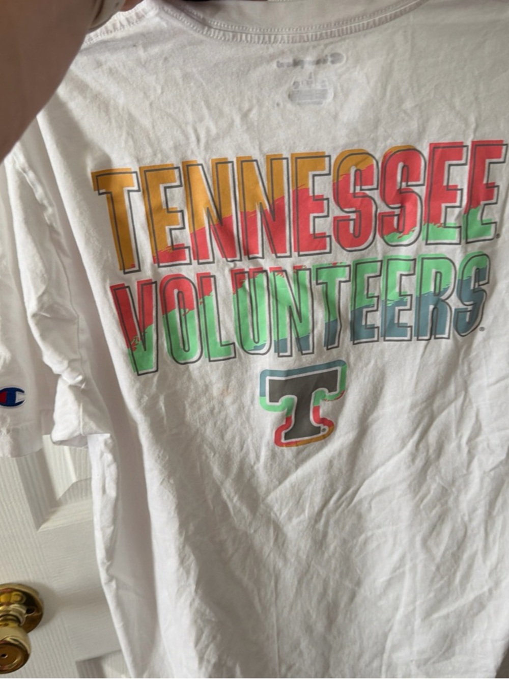 Champion Womrnd Tennessee Volunteers White Graphic T-Shirt